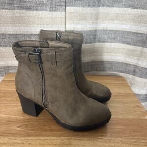 Report Taupe Paige Heeled Ankle‎ Boots Size 8.5